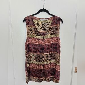 Leopard Print Sleeveless Top